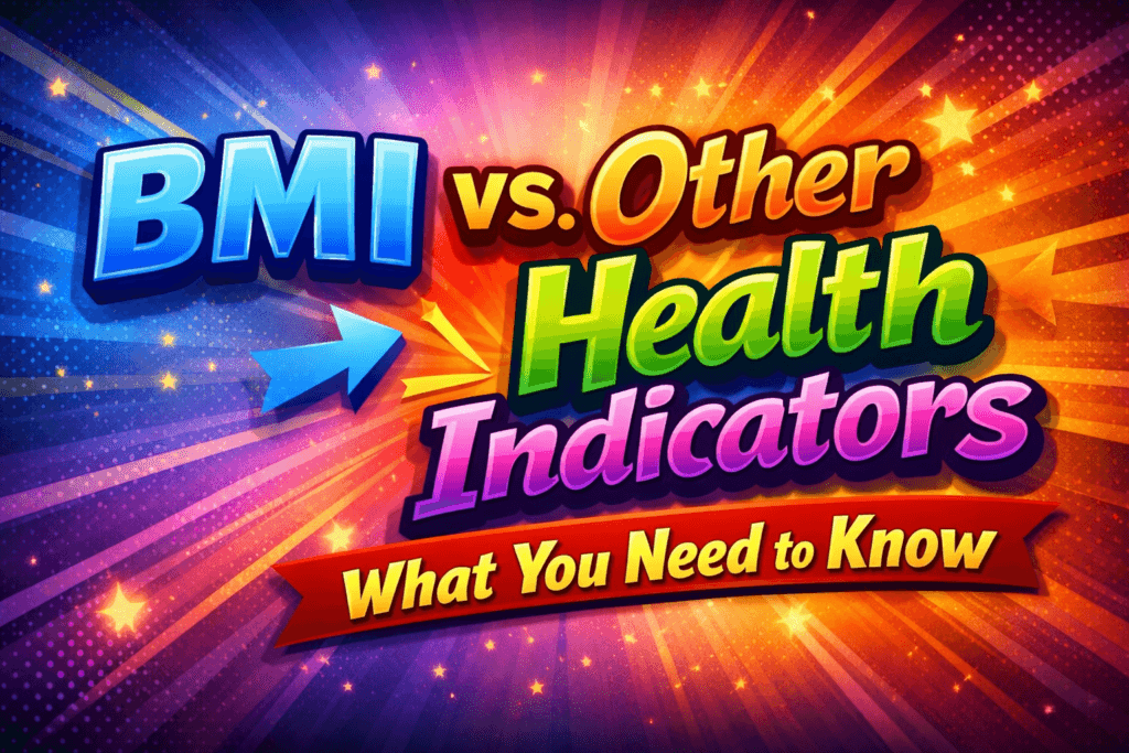 Difference between other health indicators with BMI