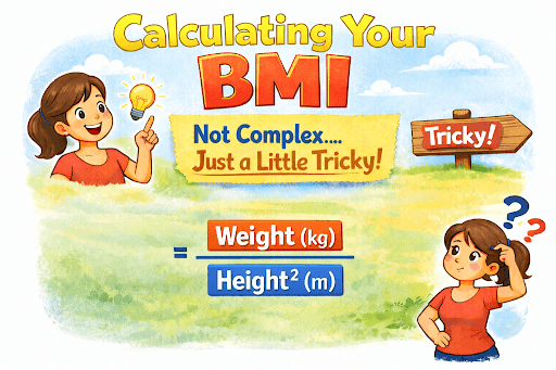 A trick to see real BMI score, the process of BMI calculation