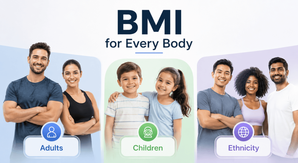 bmi for diffent age groups.